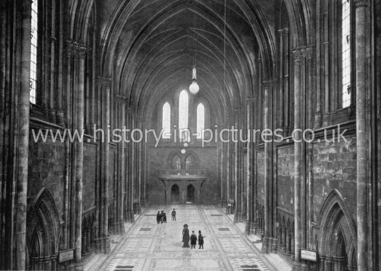 The Great Hall, Royal Palace of Justice, Strand, London. c.1890's